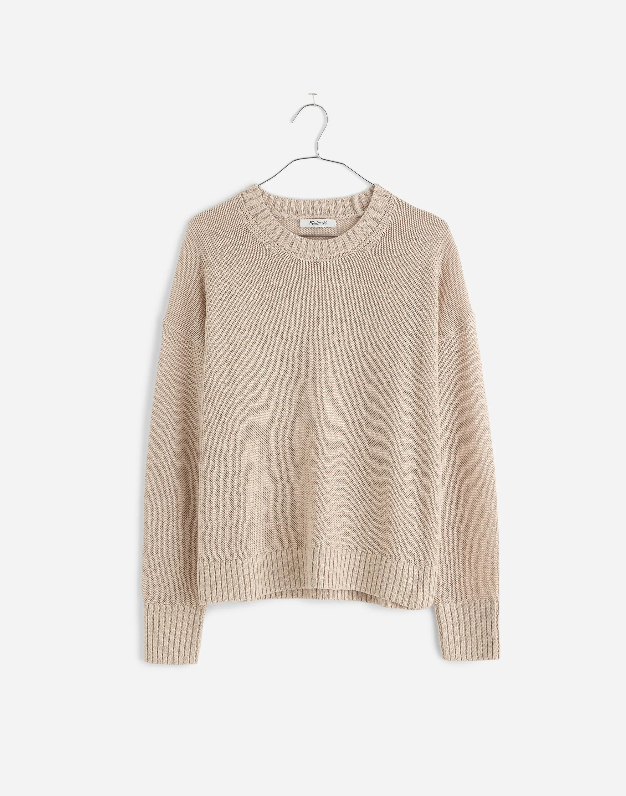 Linen Drop-Shoulder Sweater | Madewell
