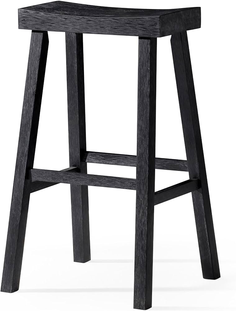 Amazon.com: Maven Lane Vincent Bar Stool \u2013 31 Inches \u2013 Rectangular Stool with Footrest ... | Amazon (US)
