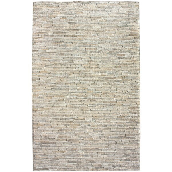 nuLOOM Handmade Natural Patchwork Cowhide Leather Rug | Bed Bath & Beyond
