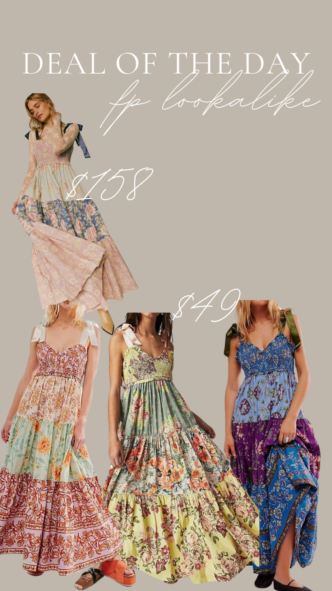 Free people look alike dress #looksforless #fp #springdress 

#LTKSaleAlert #LTKStyleTip #LTKMostLoved