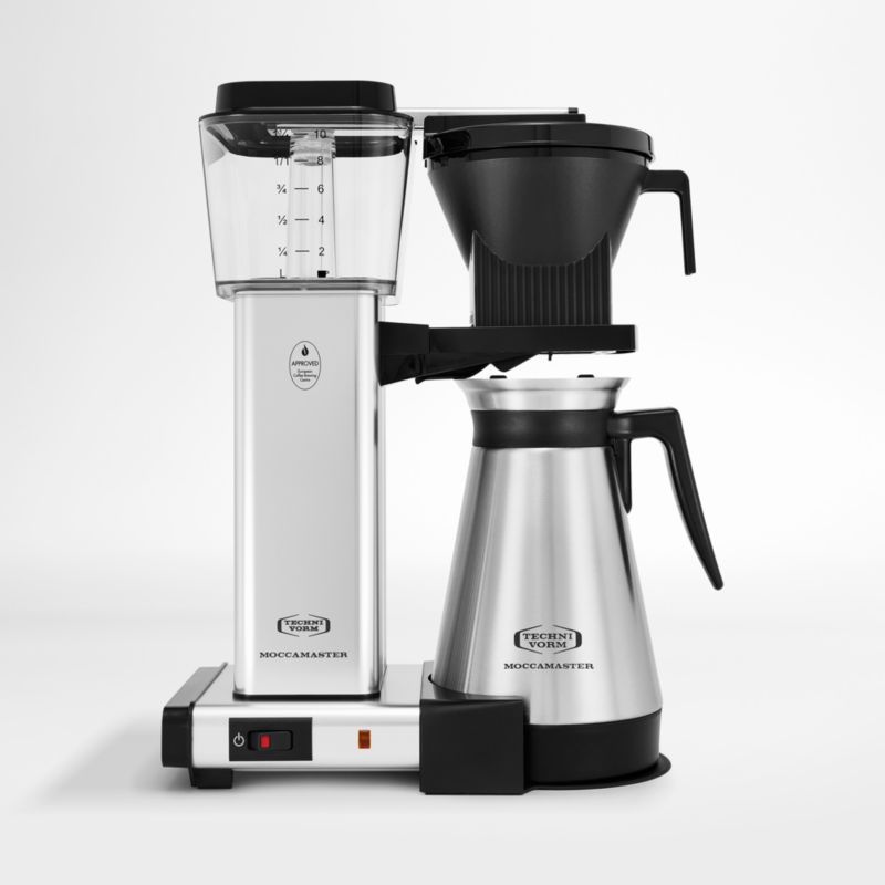 Moccamaster KBGT Thermal Brewer 10-Cup Polished Silver Coffee Maker + Reviews | Crate & Barrel | Crate & Barrel