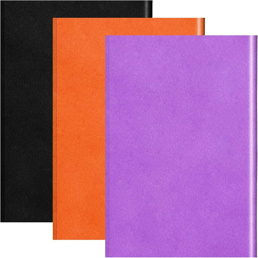 Zonon 100 Sheets Black Purple and Orange Halloween Tissue Paper Bulk for Gift Bags DIY Crafts Gif... | Amazon (US)