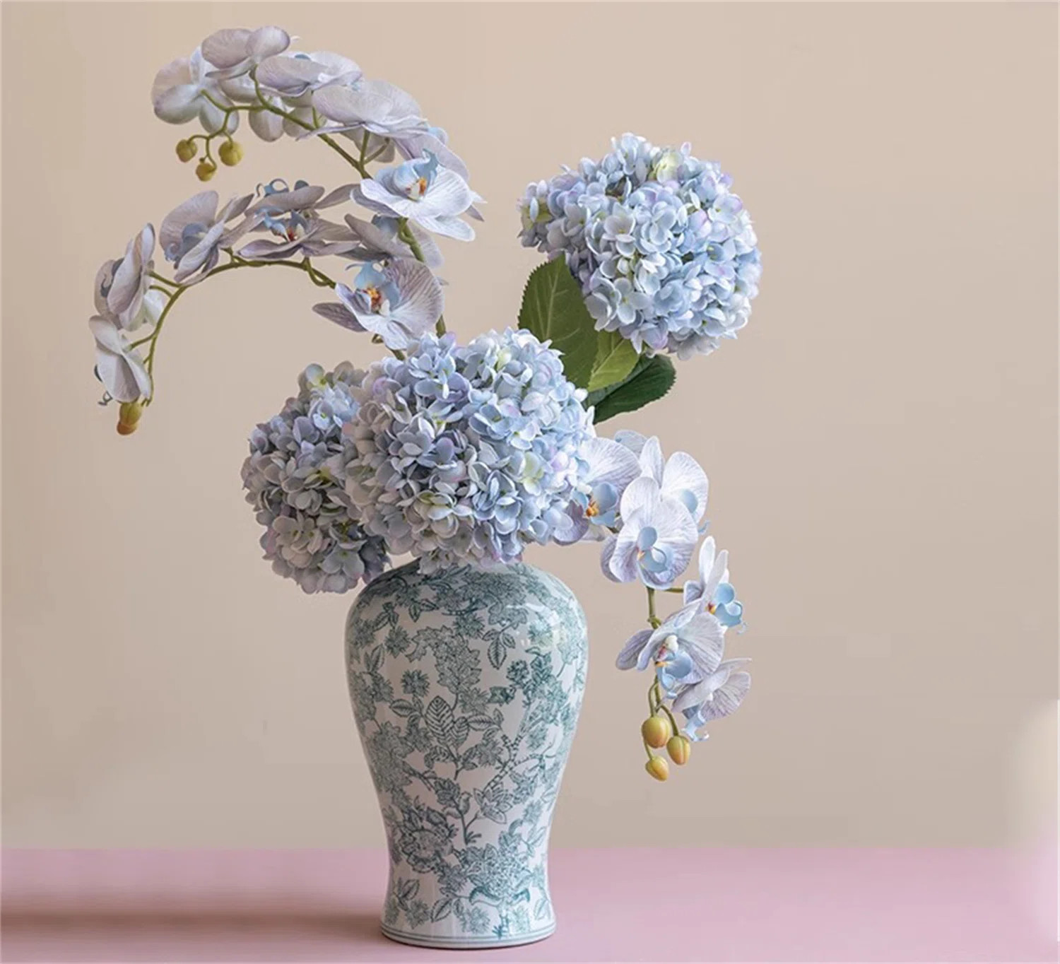 longxinlong Blue And White Porcelain Artificial Flower Arrangement | Wayfair | Wayfair North America