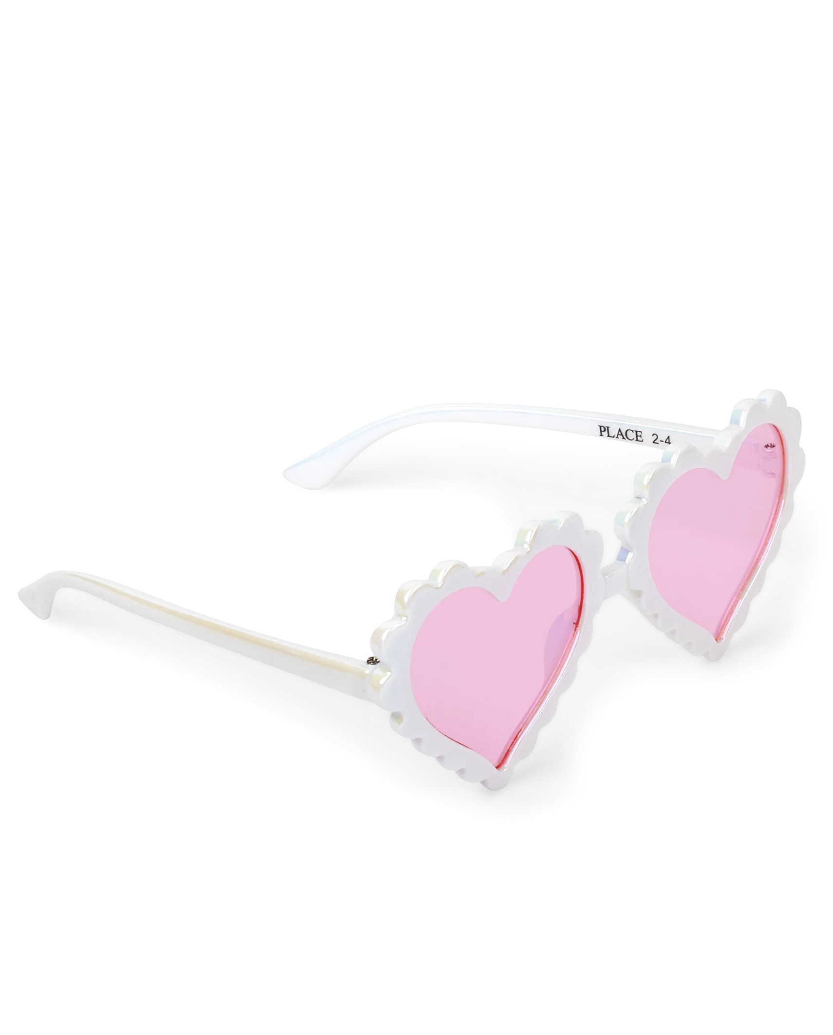 Toddler Girls Scalloped Heart Sunglasses - white | The Children's Place