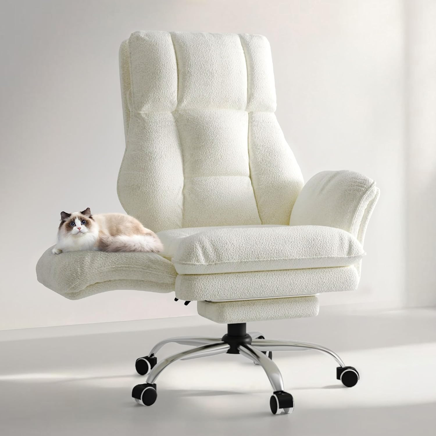 Big and Tall Office Chair, Flip Armrests for Pets & Cross Legged Sitting | Amazon (US)