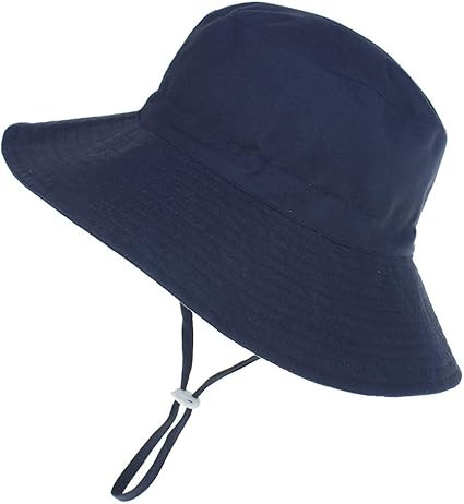 Baby Sun Hat Toddler Beach Swim Hats UPF 50+ Summer Bucket Hat Kids Infant Wide Brim Adjustable S... | Amazon (US)