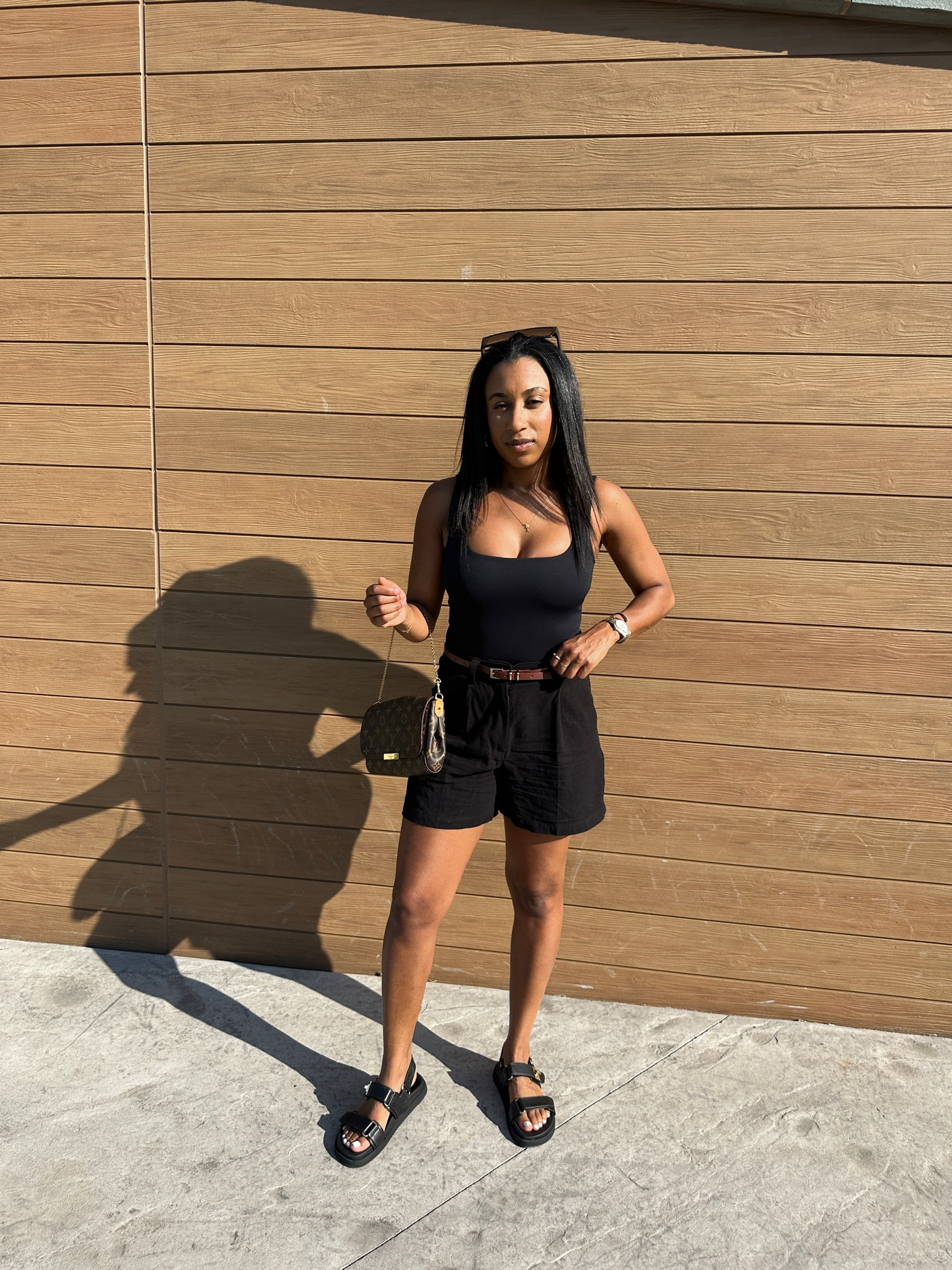 All black with a splash of brown🤎

#LTKworkwear #LTKshoecrush #LTKstyletip