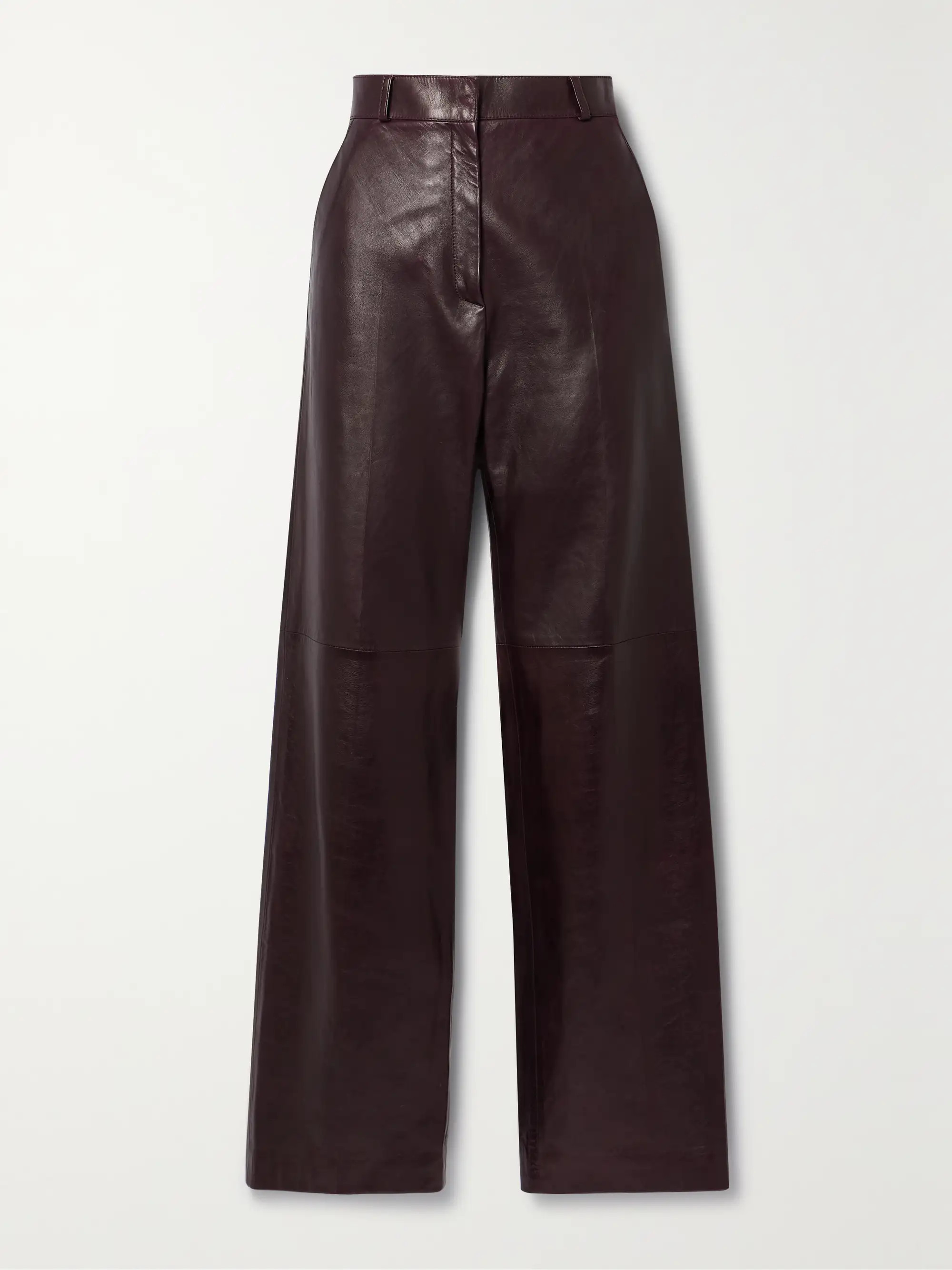 Audrey paneled leather wide-leg pants | NET-A-PORTER (US)