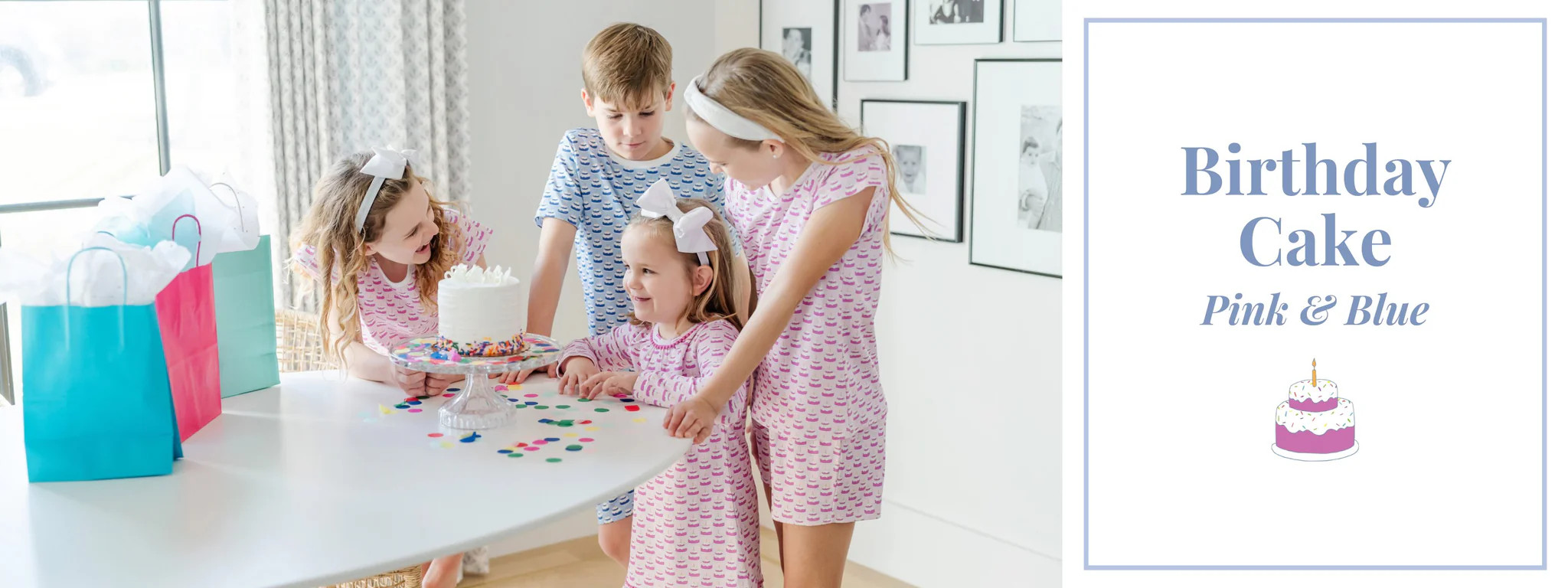 Birthday Cake Pink and Blue | Lila and Hayes