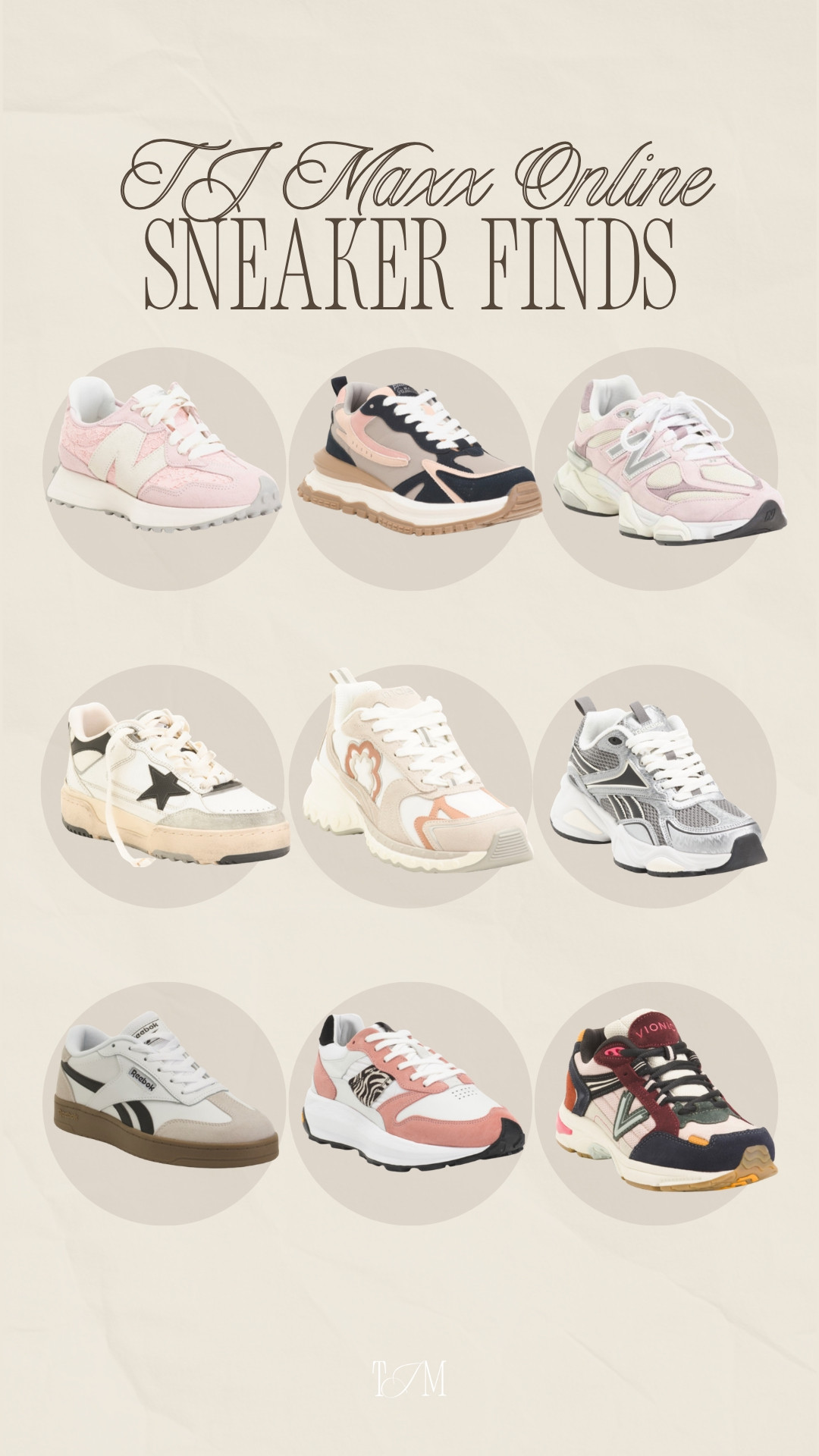 Okay but I’ve really been into chunky sneakers lately and TJ Maxx understood the assignment 👟 These hunky, retro-inspired styles are giving cool-girl off-duty energy while still being so practical for everyday wear. I’m loving the soft pink pairs for spring, the neutral tones you can throw on with literally any outfit, and the sportier mixed-color options that make a basic leggings set look styled. They’re comfy, on-trend, and such an easy way to elevate your casual outfits without trying too hard. spring outfits, date night outfits, winter denim, vacation outfits beach, resort wear 2026, plus size fashion, business casual workwear, work outfits, tjmaxx shoe finds, marshalls sneakers, chunky sneaker trend, retro running shoes, everyday casual style, athleisure outfits
 New Balance 9060 New Balance 530 

 

#LTKdayinmylife #LTKootd #LTKgrwm