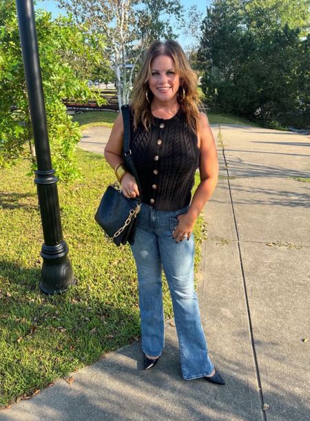 I’m loving the 90’s redux that is happening now.
This sweater vest takes me back in the best way. When it gets cooler, I’ll wear a long sleeve tee underneath. For now, it’s the perfect fall transition piece.
Fall outfits, travel outfits, sweater vest, wide leg jeans.

#LTKSeasonal #LTKover40 #LTKitbag