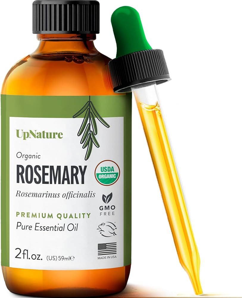 UpNature Organic Rosemary Essential Oil – USDA Certified Organic, 100% Pure Rosemary Oil for Ha... | Amazon (US)