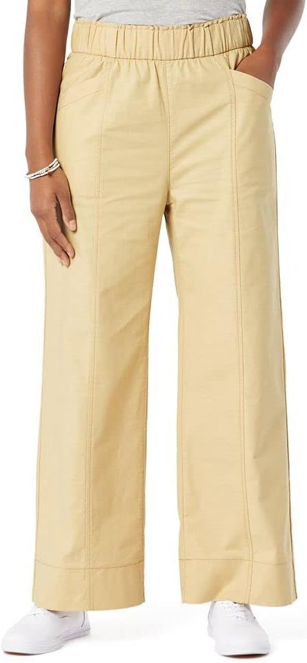 Signature by Levi Strauss & Co. Gold Label Women's Pull-On Casual Elastic Waist Wide Leg Pants (S... | Amazon (US)