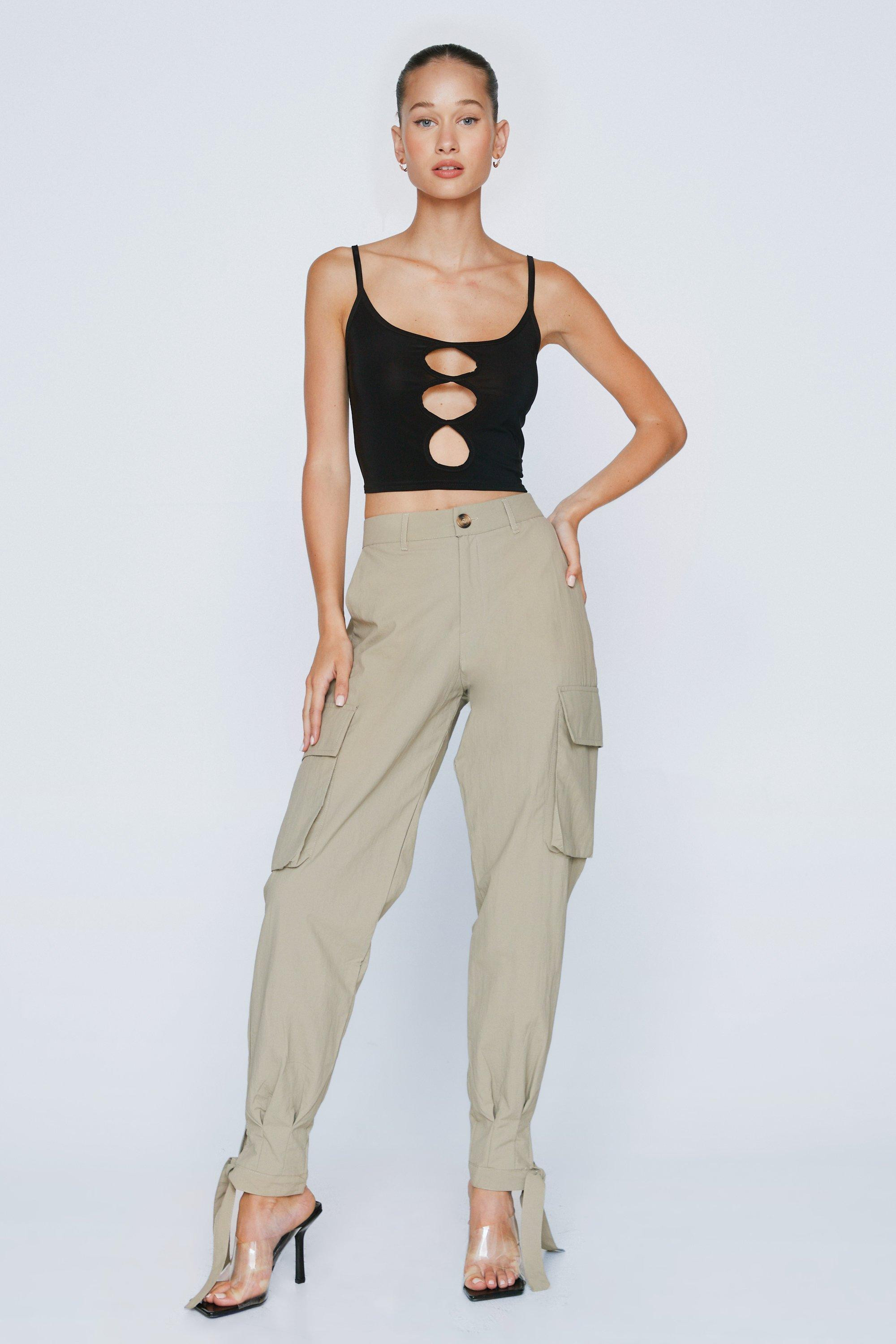 Slinky Cut Out Crop Top | Nasty Gal (US)