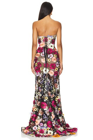 Jasmine Gown in Black Multi Floral | Revolve Clothing (Global)