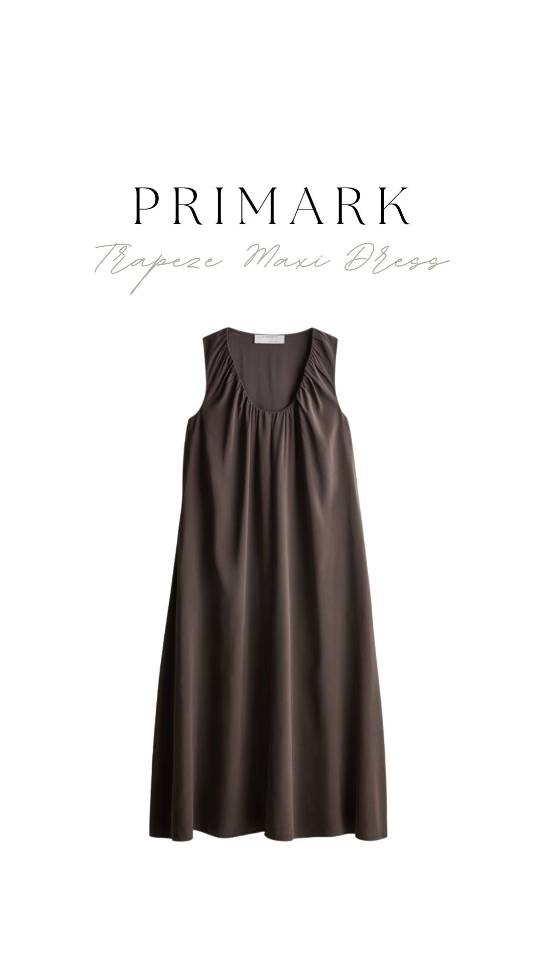 Primark Trapeze Maxi Dress 🤎 

Brown Maxi Dress, Sleeveless Maxi Dress, Loose Fit Summer Dress, Easy Throw On Dress, Minimal Summer Style, Casual Holiday Outfit, Everyday Maxi Dress, Neutral Capsule Wardrobe, Affordable Summer Fashion 

 #LTKuk #LTKspring #LTKsummer