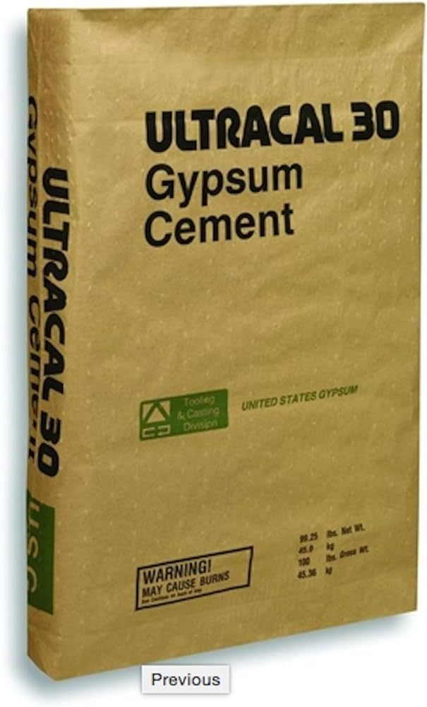 ULTRACAL 30 Gypsum Cement - Plaster - for Dot Mandala, Mold Making and Casting, Ideal for Latex M... | Amazon (US)