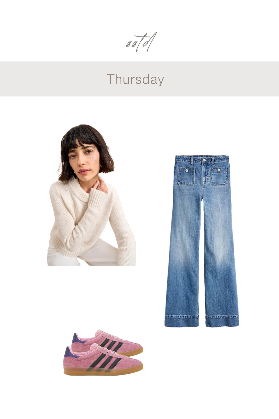 GLDESIGN OOTD Thursday 
#GLDESIGN #LTKsneakers #LTKdenim #LTKspringoutfit #LTKcashmere

#LTKStyleTip #LTKWorkwear #LTKOver40