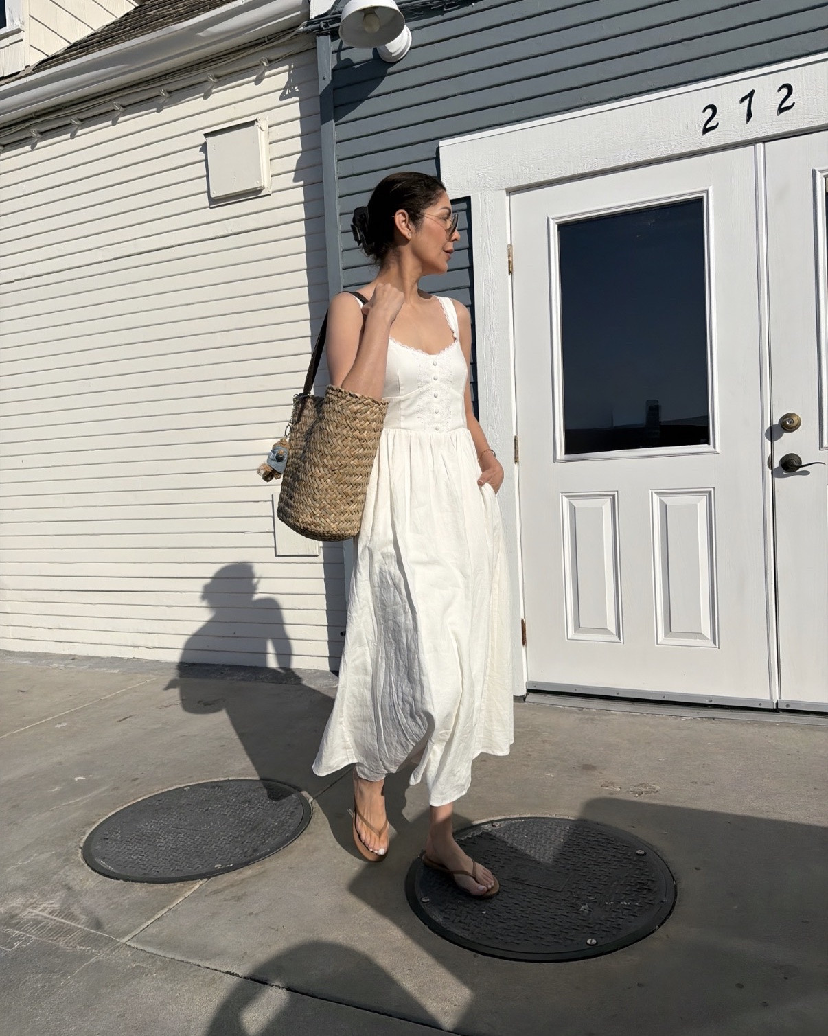 Outfit details:
Dress- size S
Raffia bag - roomy snd great quality 
Crochet bag- lightweight and cute
🤍

#LTKootd