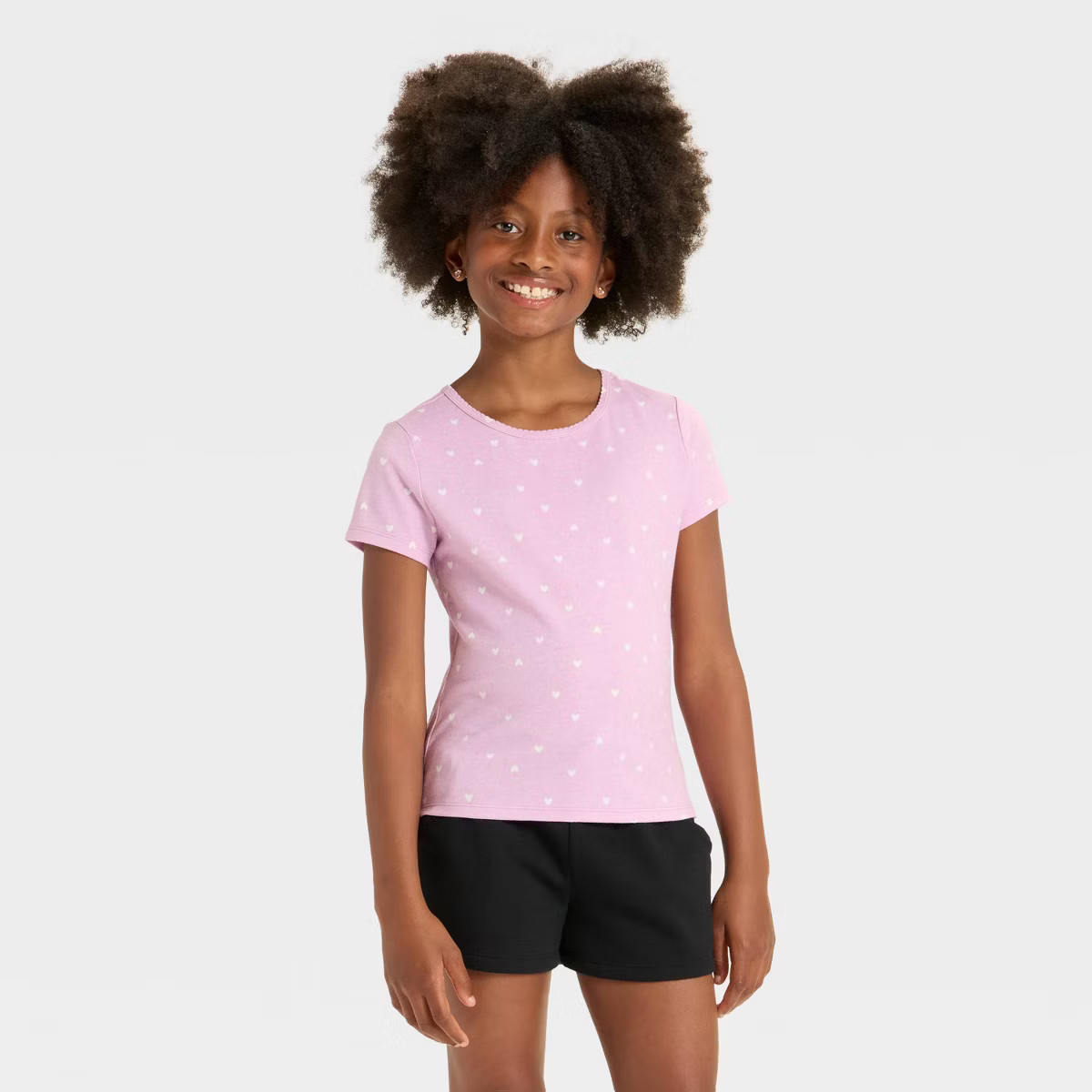 Girls' Short Sleeve Fitted T-Shirt - Cat & Jack™ | Target