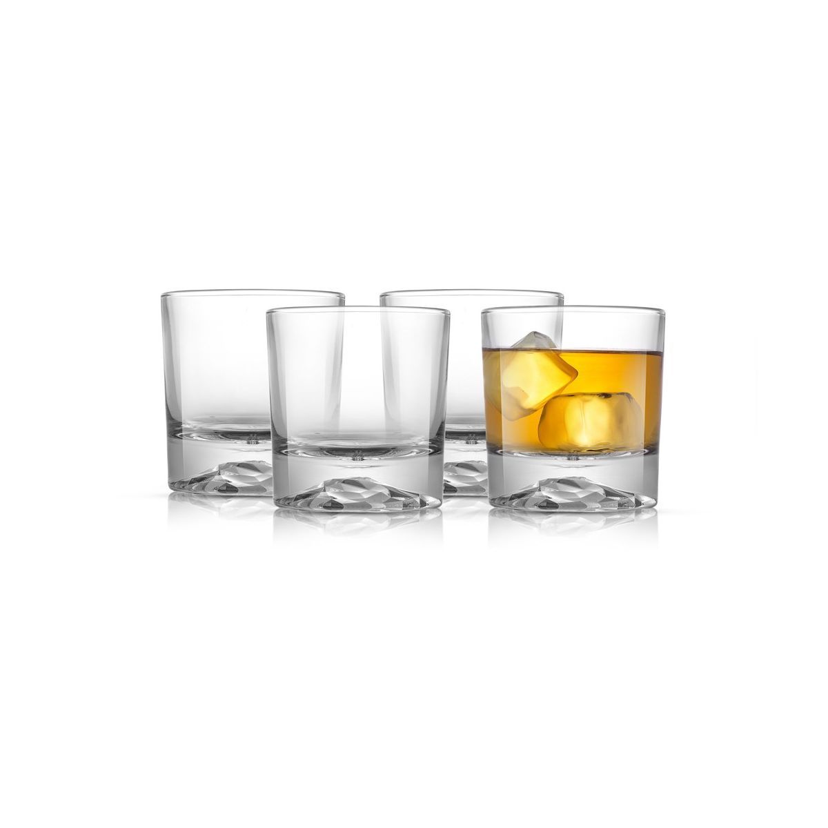 JoyJolt Radient Crystal Whiskey Glass - Set of 4 Old Fashioned Crystal Glass - 10 oz | Target