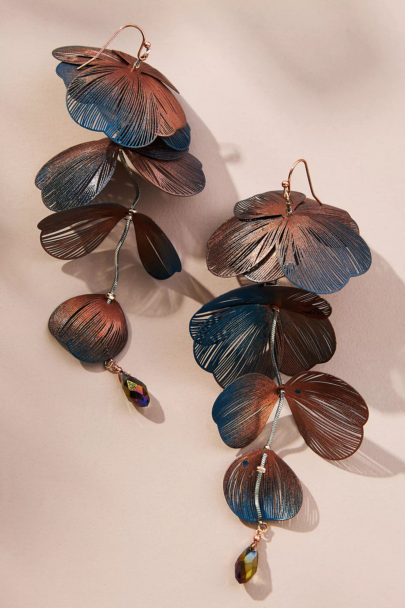 Tiered Floral Drop Earrings | Anthropologie (US)