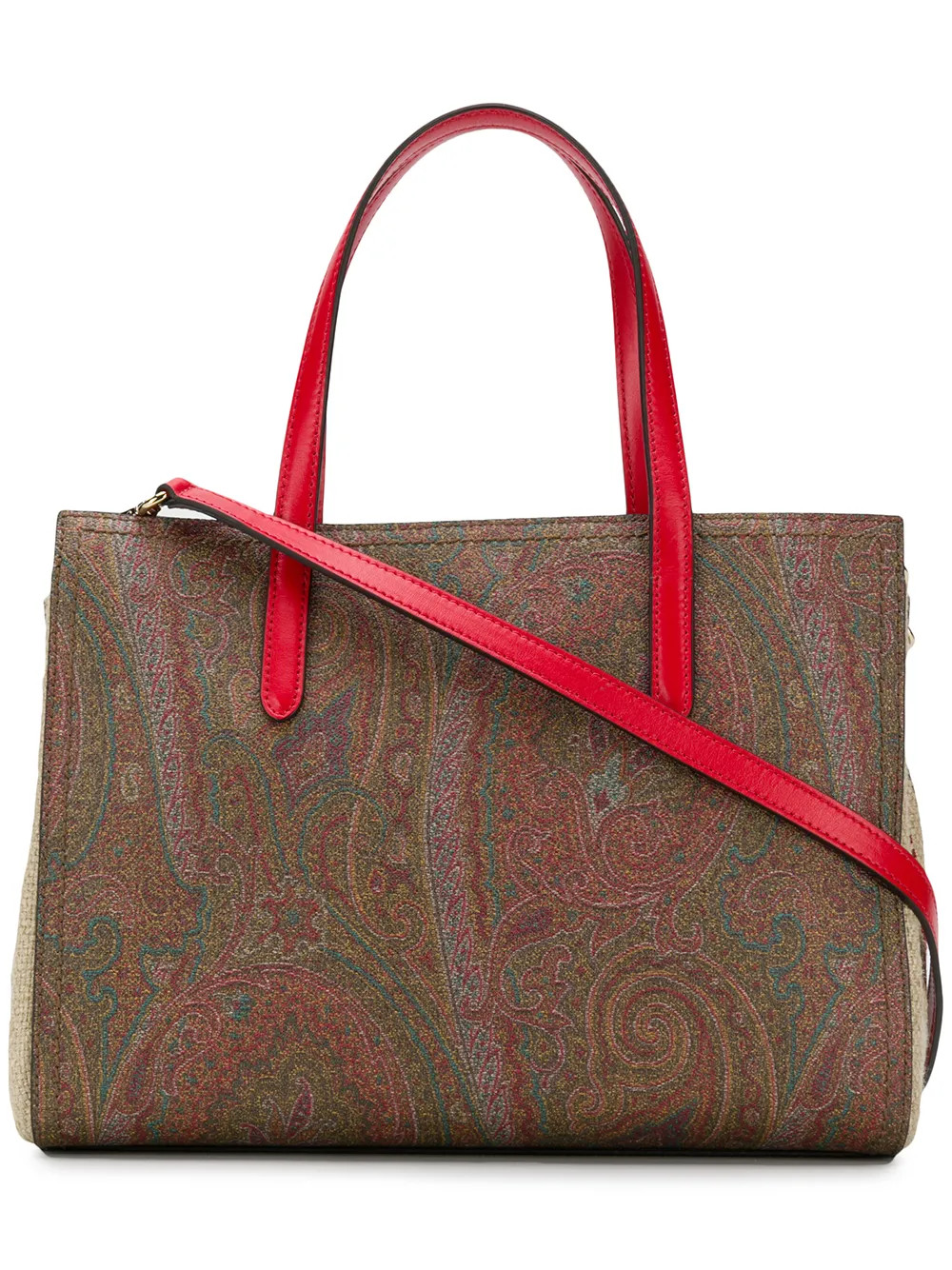 Etro paisley print tote - Brown | FarFetch Global