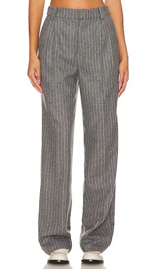 Roen Pant in Heather Grey Stripe | Revolve Clothing (Global)