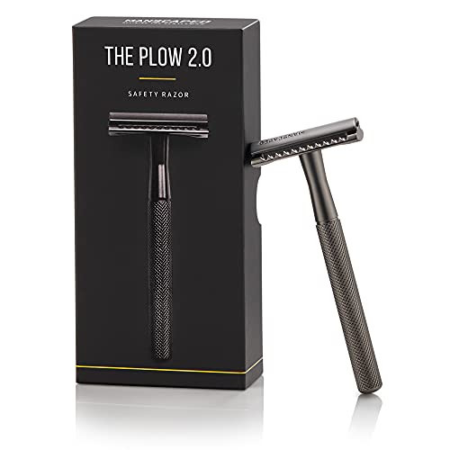 MANSCAPED® The Plow® 2.0 Premium Single Blade Double-Edged Safety Face Razor for Men | Amazon (US)