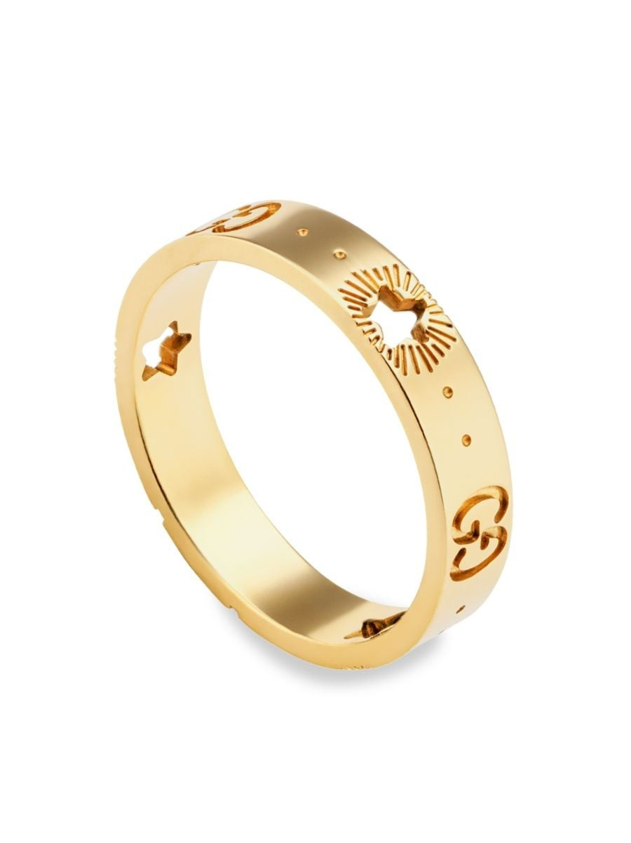 Icon 18K Yellow Gold Star Detail Ring | Saks Fifth Avenue