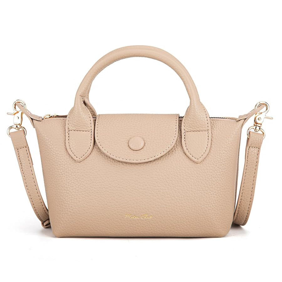 Milan Chiva Mini Crossbody Bag for Women Chic Elegant Satchel Small Top Handle Purse Lightweight | Amazon (US)