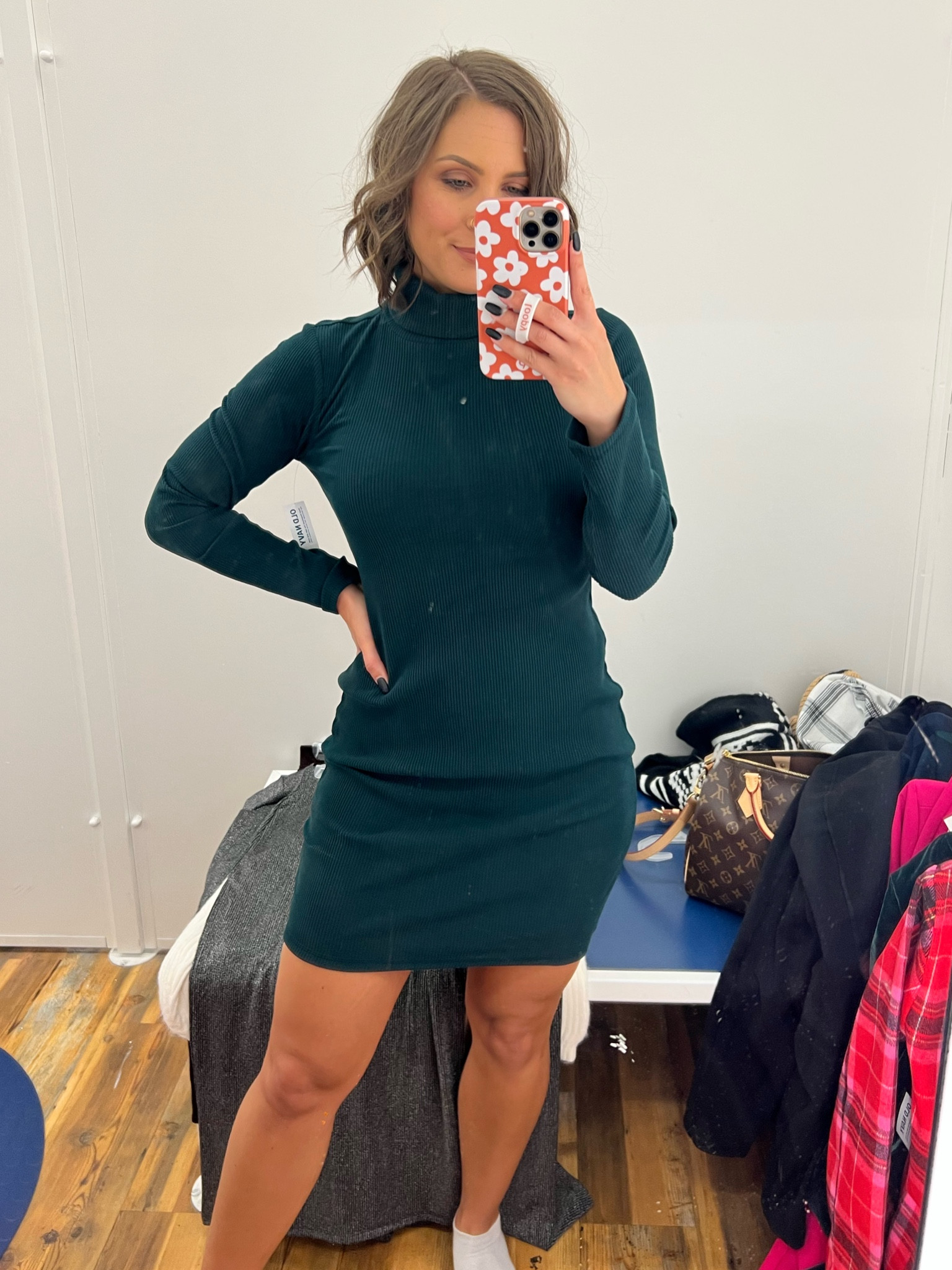Love this ribbed turtleneck dress. I’m wearing a medium. Comes in more colors  

#LTKsalealert #LTKHoliday #LTKHolidaySale