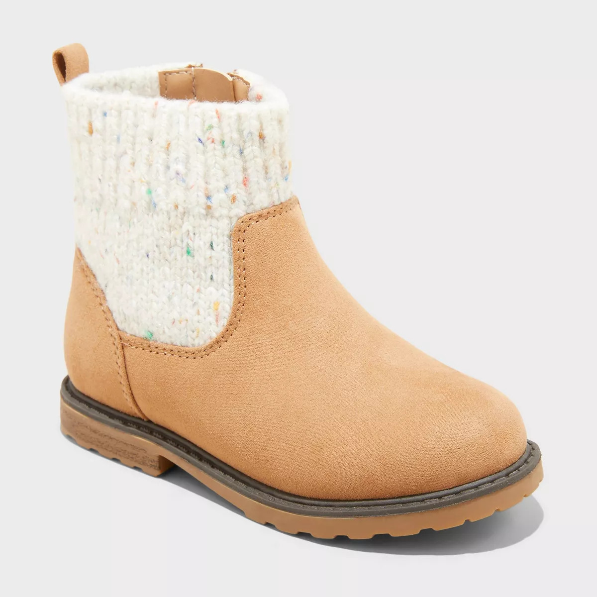 Toddler Emmaline Zipper Booties - Cat & Jack™ Cognac 9T | Target