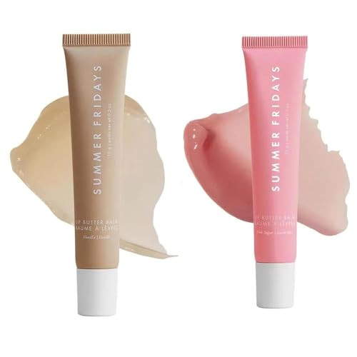 Summer Lip Butter Balm Conditioning Lip And Friday Lip Balm For Instant Shine And Hydration Sheer Tinted Soothing Lip Care (Khaki+Pink) | Amazon (US)