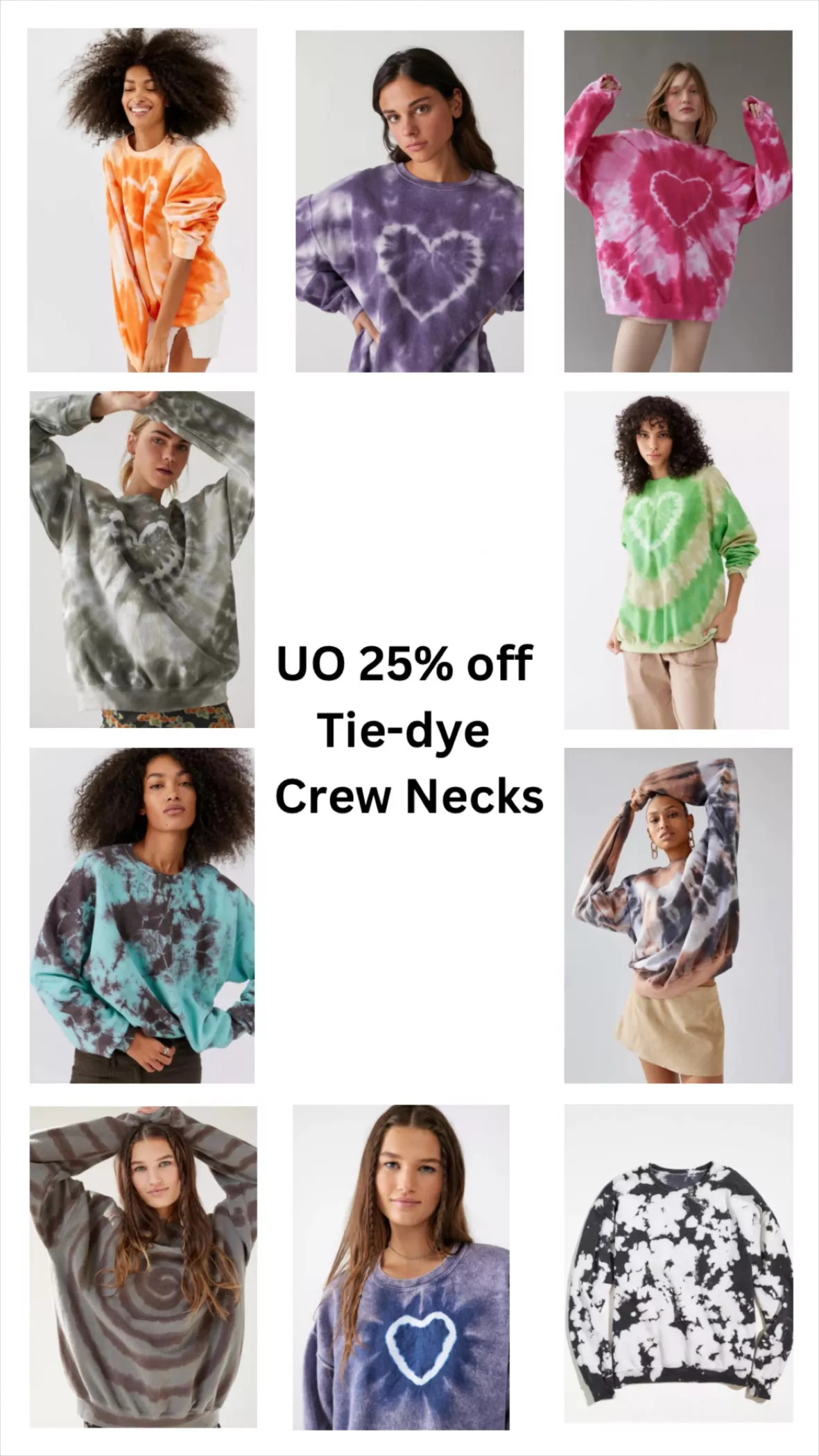 Urban Renewal Remade Heart Tie-Dye … curated on LTK