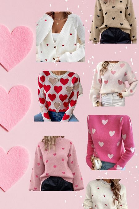  Valentines Heart Sweaters 
Preppy Sweaters
Pink and Red Tops
Valentines outfits 
Pink Sweaters 


#LTKsalealert #LTKSeasonal #LTKMostLoved