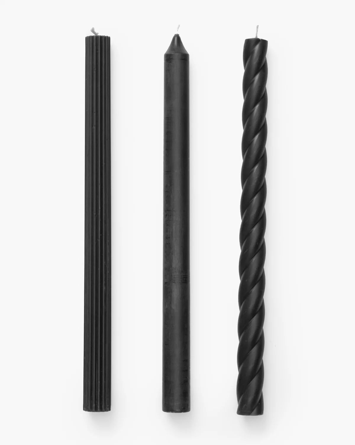 Assorted Black Taper Candles (Set of 3) | McGee & Co. (US)