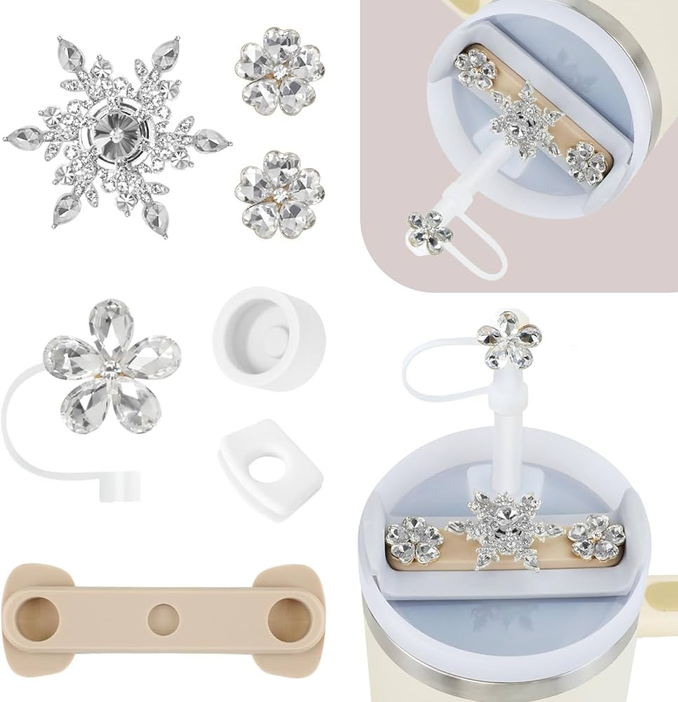 Stanley Cup Accessories Set, Including 1 Pcs Straw Cover, 1 Pcs Silicone Piece, 2 Pcs Stanley Spi... | Amazon (US)