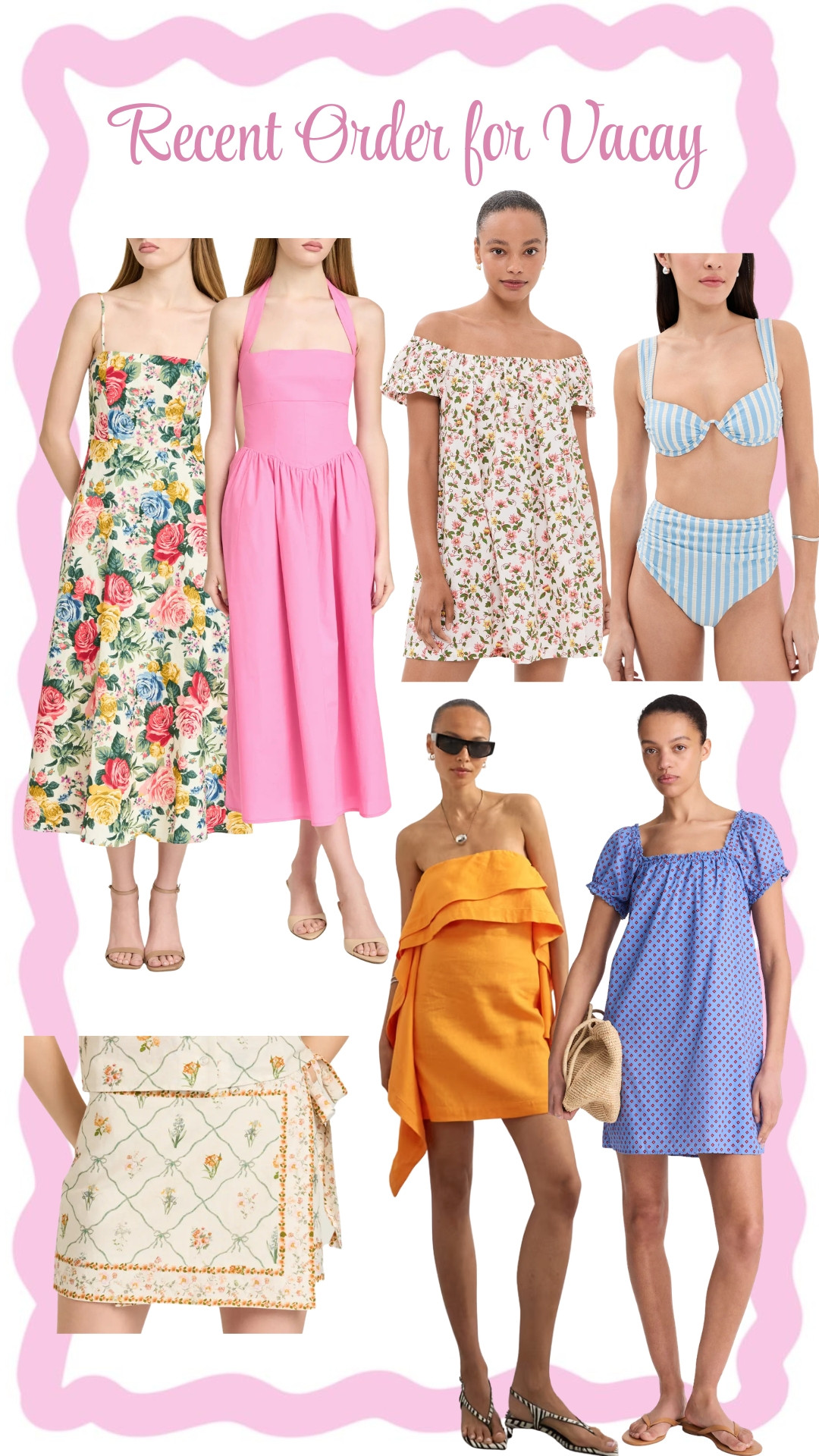My recent order for vacay!  

 #LTKootd #LTKSwim #LTKTravel