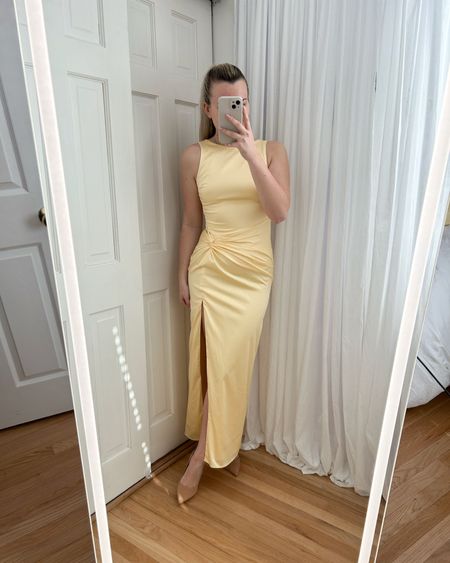 Yellow maxi dress 15% off right now, wearing size xs!🌼 spring dress, wedding guest dress, Easter dress, resort wear

#LTKfindsunder100 #LTKtravel #LTKSpringSale