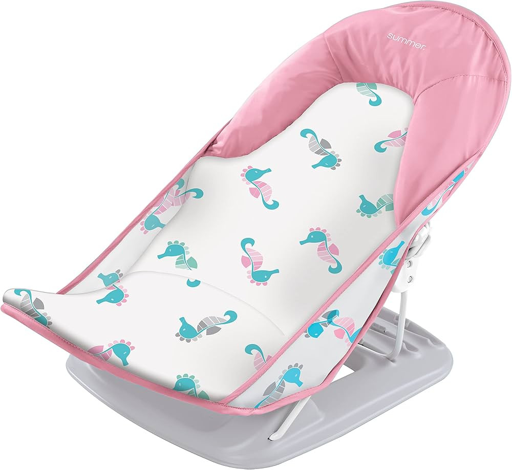 Summer Infant Deluxe Baby Bath Seat, Adjustable Support for Sink or Bathtub, Includes 3 Reclining... | Amazon (US)
