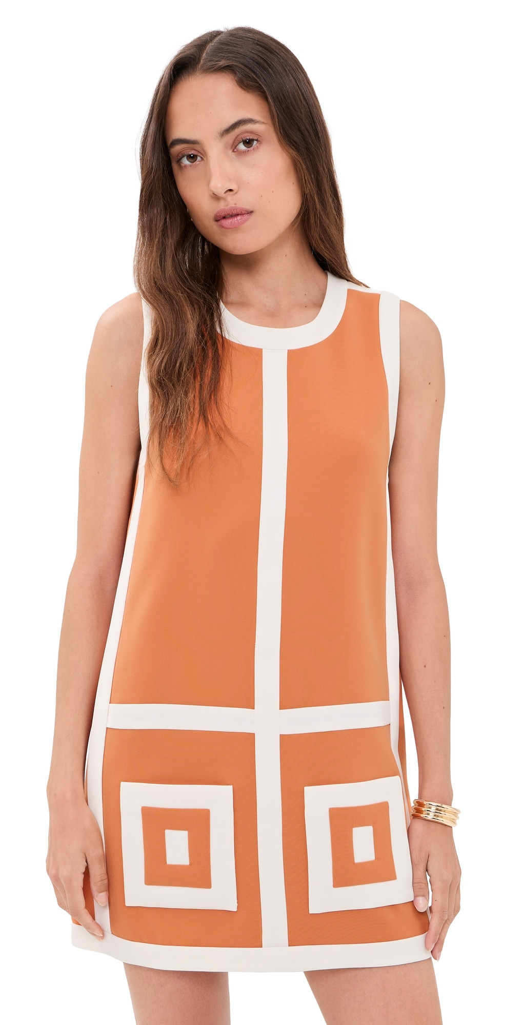ALEXIS Estara Dress Ember/White S | Shopbop