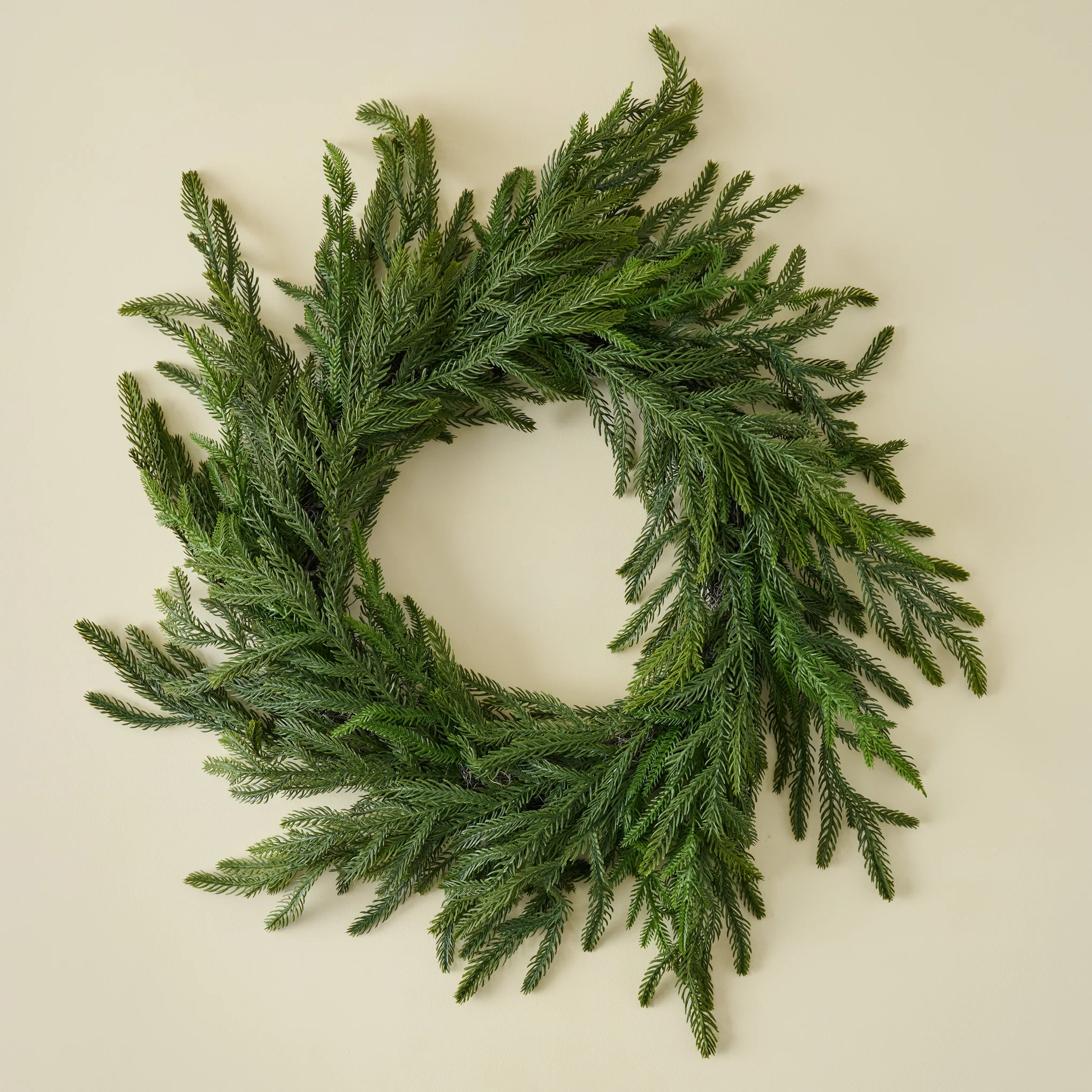 Real Touch Norfolk Pine Wreath | Magnolia