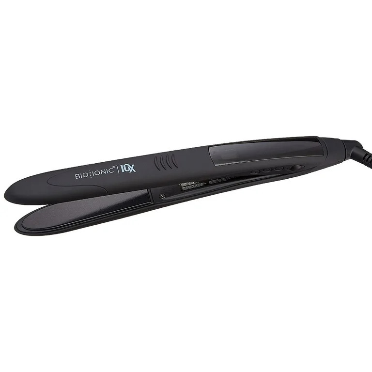 Bio Ionic 10x Pro Styling Professional 1" Ceramic Flat Iron Hair Straightener, Black - Walmart.co... | Walmart (US)
