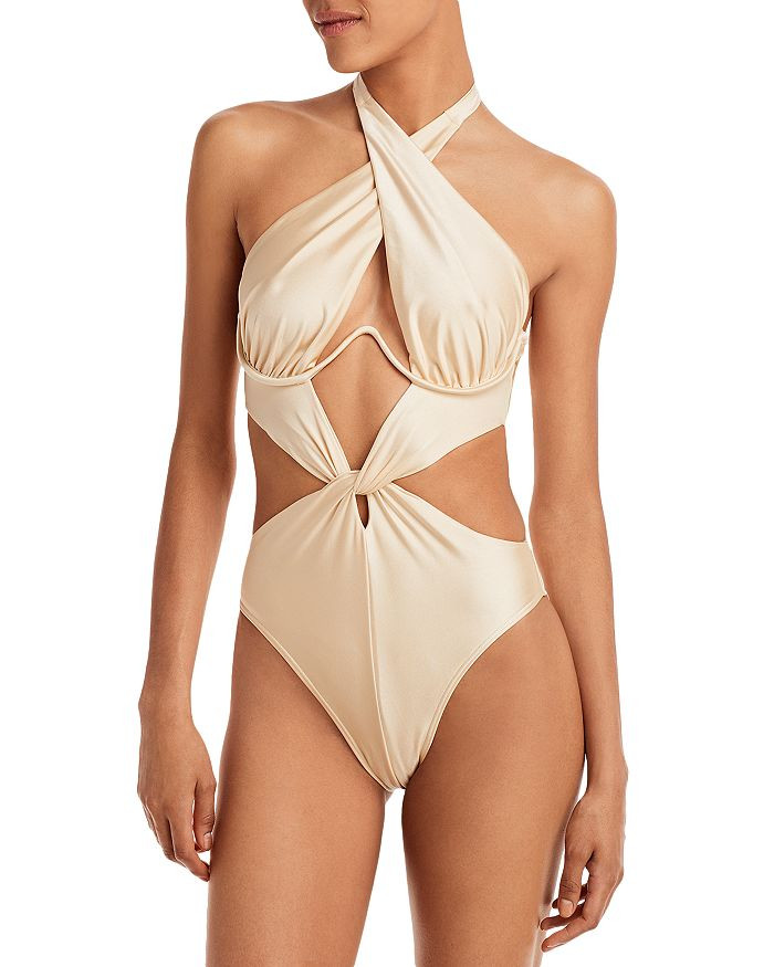 Nayo Metallic One Piece Swimsuit | Bloomingdale's (US)