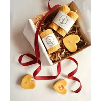 Valentine's Day Beeswax Candles Gift Box | 100% Pure Handcrafted Natural Elegant Winter Love | Etsy (US)