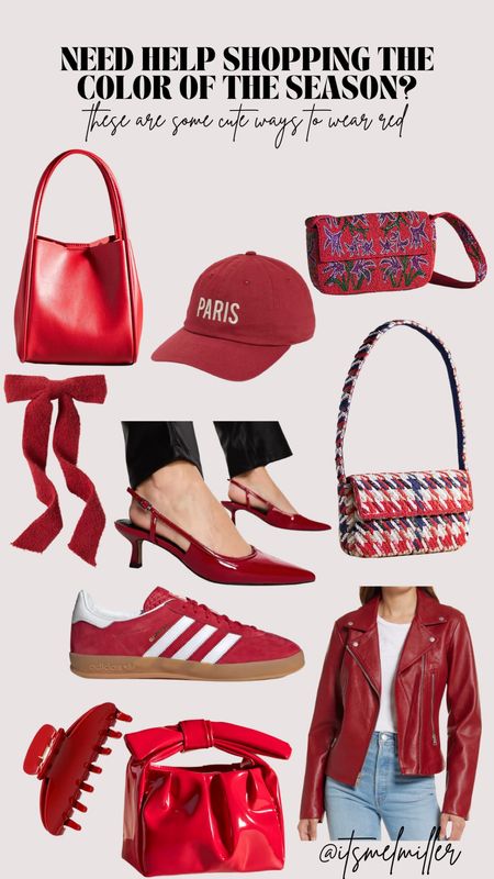 Cherry red accessories 