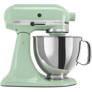 KitchenAid Artisan 5 Qt. 10-Speed Pistachio Green Stand Mixer with Flat Beater, Wire Whip and Dou... | The Home Depot