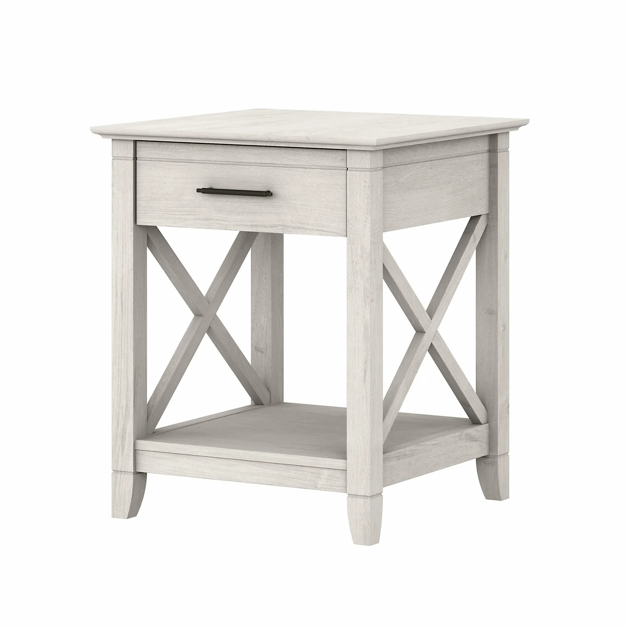 Bush Furniture Key West End Table, Linen White Oak | Walmart (US)