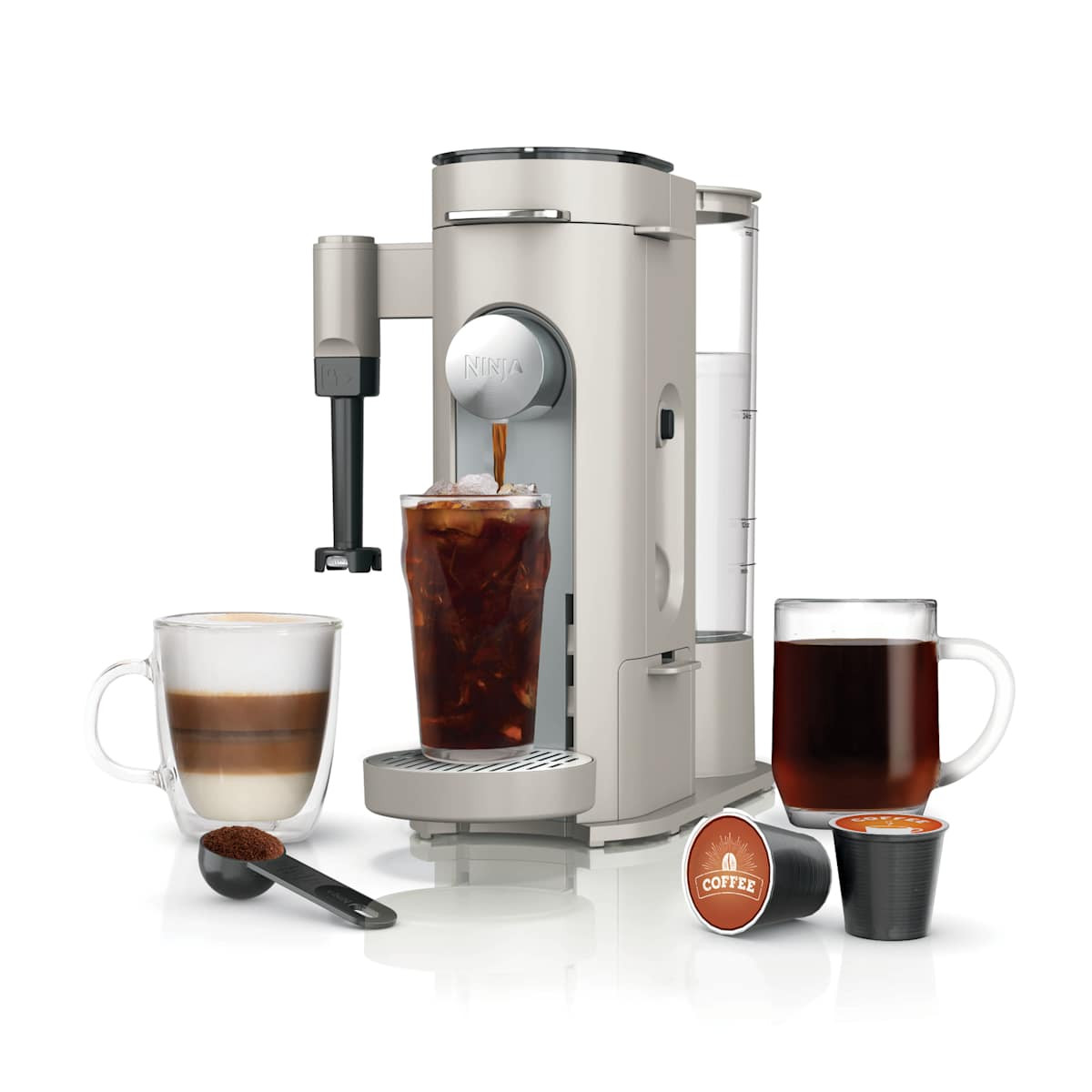 Ninja Single-Serve Pods & Grounds Specialty Coffee Maker Stone | PB051ST | SharkNinja | SharkNinja